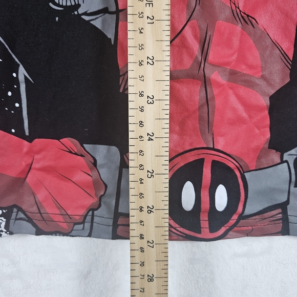 Marvel Deadpool Men's T-Shirt Size Large All Over Print Black - Picture 4 of 5